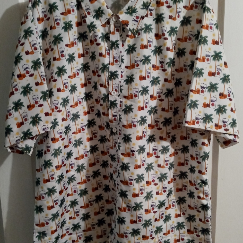 NEW Miller Lite Short Sleeved Shirt